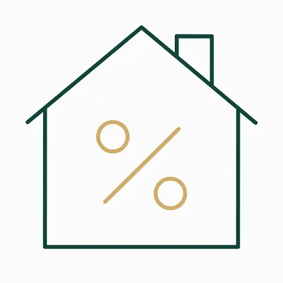 house percentage icon